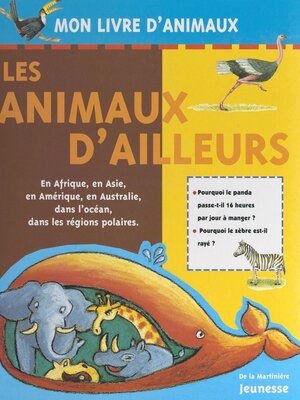 cover image of Les animaux d'ailleurs